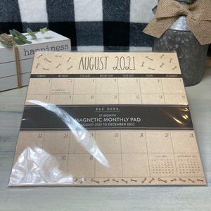 Rae Dunn Key Magnetic Monthly Calendar Pad